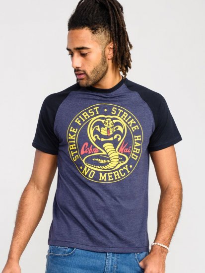 D555 Steeple Official Cobra Kai Printed T-Shirt - Herren-T-shirts - Herren-T-Shirts in großen Größen