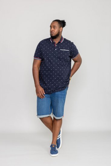 D555 SWINDON Print Polo Shirt - Polo-shirts für herren - Polo-Shirts für Herren in großen Größen