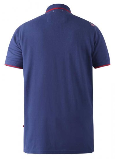 D555 Canning Chest Embroidery Polo Shirt Denim - Polo-shirts für herren - Polo-Shirts für Herren in großen Größen