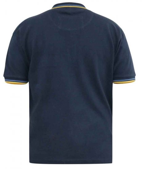 D555 Hamford Pique Polo Shirt Navy - Polo-shirts für herren - Polo-Shirts für Herren in großen Größen