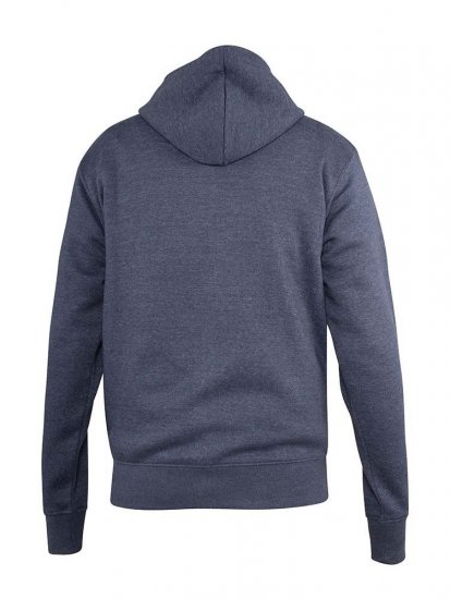 D555 Orchid Chest Printed Zip Through Hoody Denim Blue - Herren-sweater und -hoodies - Herren-Sweater und -Hoodies in großen Größen