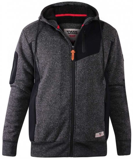 D555 Crofton Hoodie With Sherpa Lining - Herren-sweater und -hoodies - Herren-Sweater und -Hoodies in großen Größen