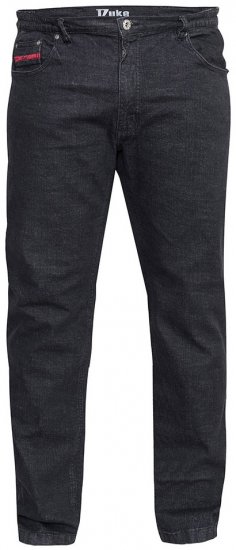 Duke Balfour Relaxed Comfort Fit Stretch Jeans With Elasticated Waist Black - Herren-Jeans & -Hosen in großen Größen - Herren-Jeans & -Hosen in großen Größen