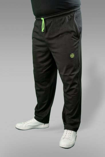 20 Nodi Long Leg Sports Pants in Combed Cotton Jersey Black - Jogginghosen für herren - Jogginghosen für Herren in großen Größen