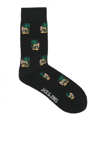 Jack & Jones Pineapple Skulls Socken Schwarz 3er-Pack - Herrenunterwäsche & bademode - Herrenunterwäsche & Bademode in großen Größen