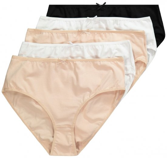 Ulla Popken 700384 Slips 5er-Pack Mehrfarbig - Slips - 