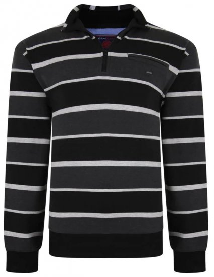 Kam Jeans 7022 Striped Sweater - Herren-sweater und -hoodies - Herren-Sweater und -Hoodies in großen Größen
