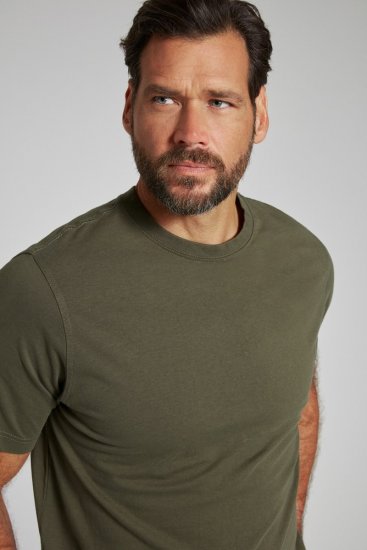 JP1880 702558 T-Shirt mit Rundhals Dunkeloliv - Herren-T-shirts - Herren-T-Shirts in großen Größen