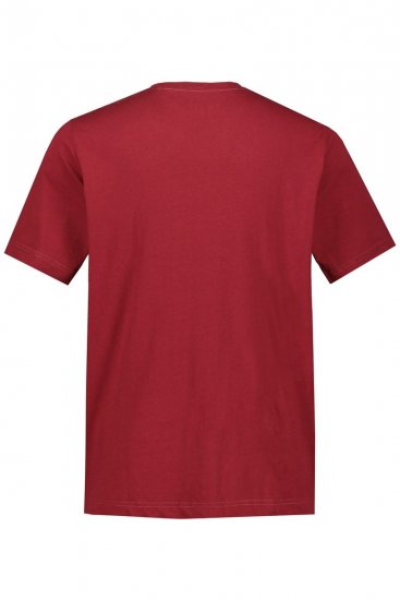 JP1880 702558 T-Shirt mit Rundhals Dunkelrot - Herren-T-shirts - Herren-T-Shirts in großen Größen