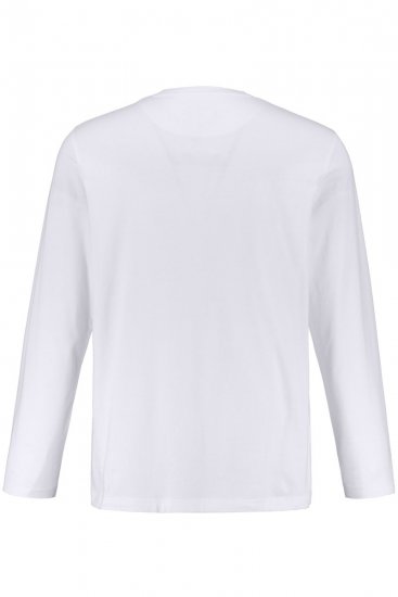 JP1880 702559 Langarmshirt Weiß - Herren-T-shirts - Herren-T-Shirts in großen Größen