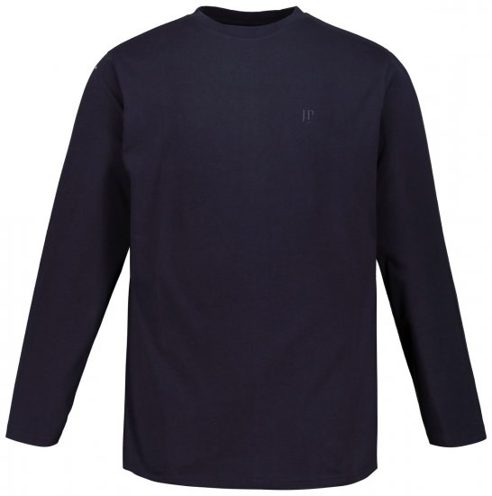 JP1880 702559 Langarmshirt Dunkelblau - Herren-T-shirts - Herren-T-Shirts in großen Größen