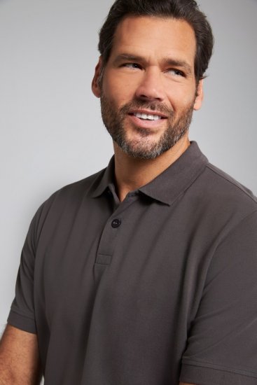 JP1880 702560 Poloshirt Graphitgrau - Polo-shirts für herren - Polo-Shirts für Herren in großen Größen
