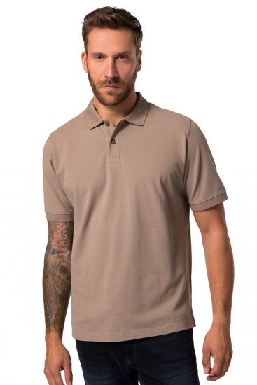 JP1880 702560 Poloshirt Graubraun - Polo-shirts für herren - Polo-Shirts für Herren in großen Größen