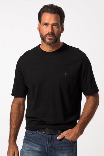 JP1880 702637 T-Shirt mit Rundhals Doppelpack Schwarz - Herren-T-shirts - Herren-T-Shirts in großen Größen