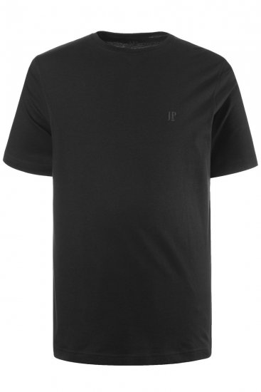 JP1880 702637 T-Shirt mit Rundhals Doppelpack Schwarz - Herren-T-shirts - Herren-T-Shirts in großen Größen