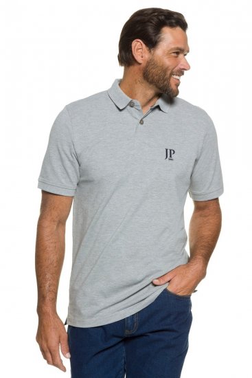 JP1880 704317 Poloshirt Doppelpack Dunkelblau/Grau meliert - Polo-shirts für herren - Polo-Shirts für Herren in großen Größen