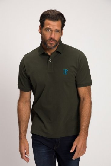 JP1880 704317 Poloshirt Doppelpack Türkisblau/Oliv - Polo-shirts für herren - Polo-Shirts für Herren in großen Größen