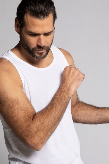 JP1880 705145 Tanktop Weiß - Herren-T-shirts - Herren-T-Shirts in großen Größen