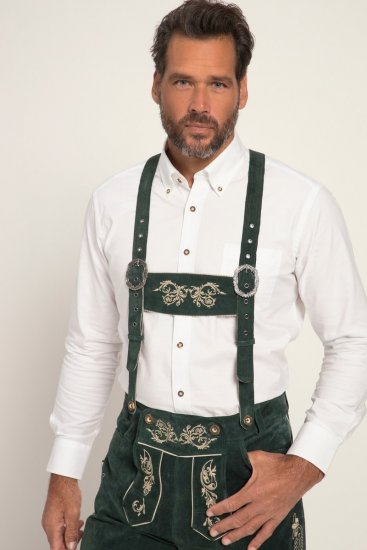 JP1880 Genuine Leather Traditional Lederhosen Shorts Green - JP1880 - JP1880 Herrenmode Große Größen