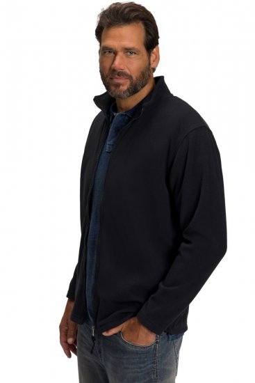 JP1880 705552 Fleecejacke mit Stehkragen Schwarz TALL - TALL jacken - TALL Jacken für große Herren