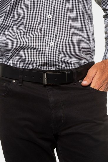 JP1880 707865 Ledergürtel Schwarz - Accessoires - Herren-Accessoires