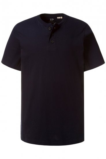 JP1880 708420 Henley-Shirt Doppelpack Dunkelblau - Herren-T-shirts - Herren-T-Shirts in großen Größen