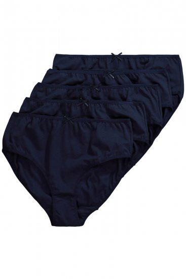 Ulla Popken 710201 Slips 5er-Pack Dunkelblau - Slips - 