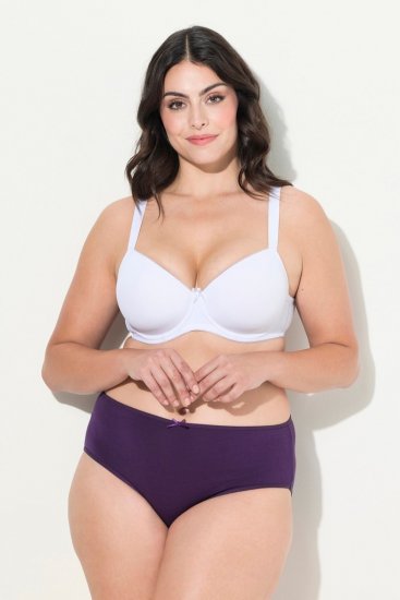 Ulla Popken 710201 Slips 5er-Pack Aubergine - Slips - 