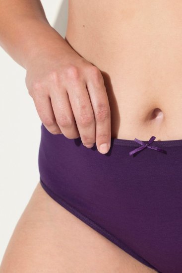 Ulla Popken 710201 Slips 5er-Pack Aubergine - Slips - 