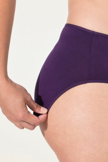 Ulla Popken 710201 Slips 5er-Pack Aubergine - Slips - 