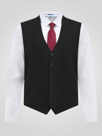 D555 Ted Anzugweste Schwarz - Herrenanzüge und -blazer - Herrenanzüge und -blazer in großen Größen