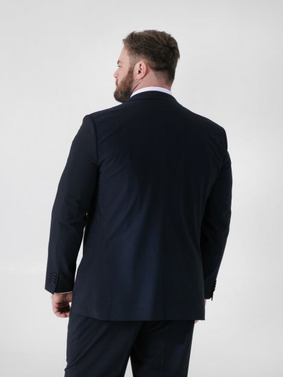 D555 Ted 4 Way Stretch Tailored Suit Jacket Navyblau - Herrenanzüge und -blazer - Herrenanzüge und -blazer in großen Größen