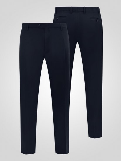 D555 Ted 4 Way Stretch Tailored Trouser Navyblau - Herrenanzüge und -blazer - Herrenanzüge und -blazer in großen Größen