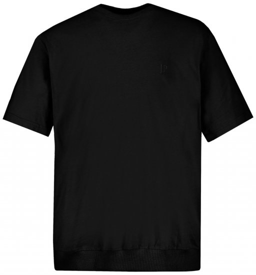 JP1880 712616 T-Shirt mit Bauchfit Schwarz - Herren-T-shirts - Herren-T-Shirts in großen Größen