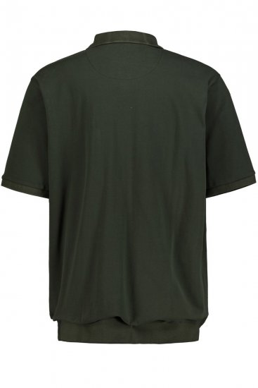JP1880 712617 Poloshirt mit Bauchfit Dunkeloliv - Polo-shirts für herren - Polo-Shirts für Herren in großen Größen