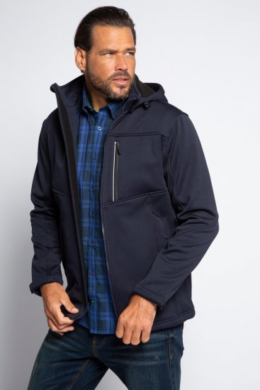 JP1880 Jacket Fleece Lined Softshell Navy - Herren jacken - Herren Jacken in großen Größen