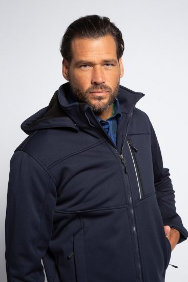 JP1880 Jacket Fleece Lined Softshell Navy - Herren jacken - Herren Jacken in großen Größen