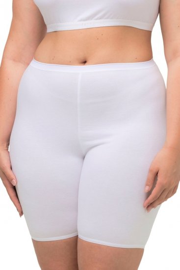 Ulla Popken 716595 Pantys mit Oberschenkelschutz 3er-Pack Weiß - Slips - 