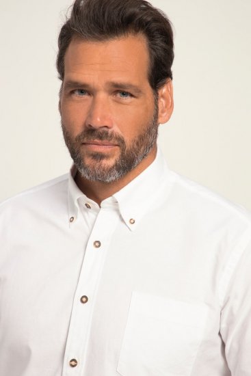 JP1880 Shirt Modern Fit Traditional Stag Horn White - Herrenhemden - Herrenhemden in großen Größen