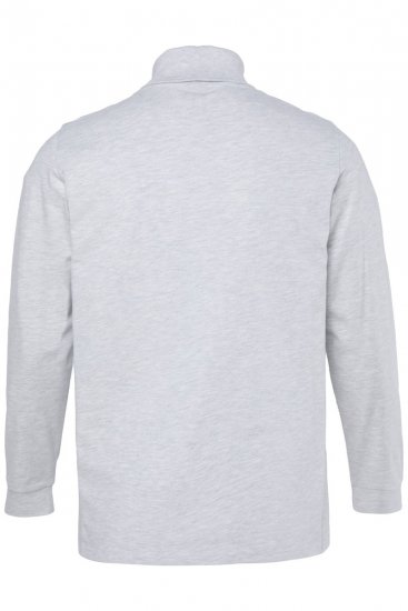 JP1880 723303 Langarmshirt mit Rollkragen Natur meliert TALL - TALL T-shirts - T-Shirts Überlänge Herren