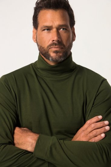 JP1880 Turtleneck Sweatshirt Green - Herren-sweater und -hoodies - Herren-Sweater und -Hoodies in großen Größen