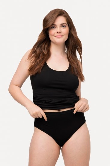Ulla Popken 723498 Slips 2er-Pack Schwarz - Slips - 