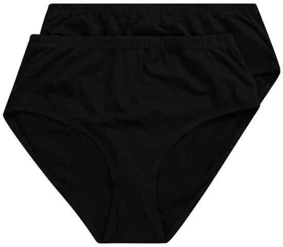Ulla Popken 723498 Slips 2er-Pack Schwarz - Slips - 