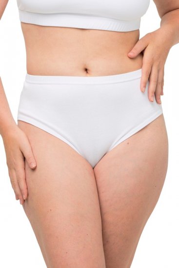 Ulla Popken 723498 Slips 2er-Pack Weiß - Slips - 