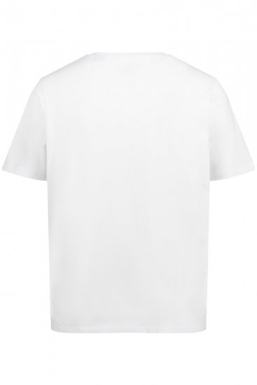JP1880 726695 Henley-Shirt Weiß - Herren-T-shirts - Herren-T-Shirts in großen Größen
