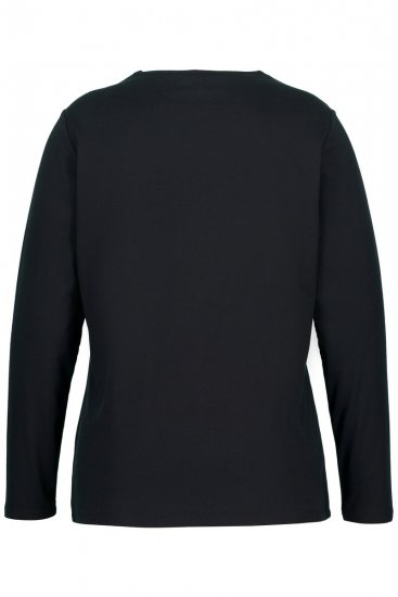 Ulla Popken 751623 Schnelltrocknendes Skishirt Schwarz - Skibekleidung - 