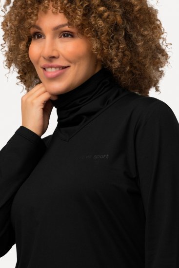 Ulla Popken 751623 Schnelltrocknendes Skishirt Schwarz - Skibekleidung - 