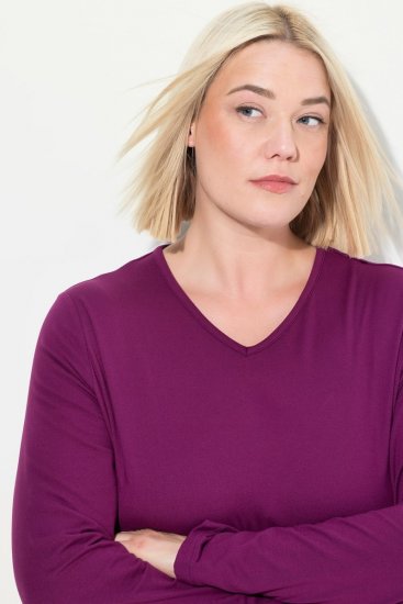 Ulla Popken 751623 Schnelltrocknendes Skishirt Rosa - Skibekleidung - 