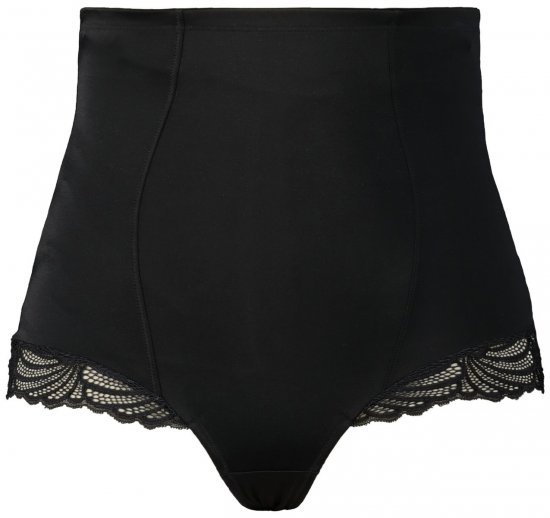 Ulla Popken 781632 Shaping-Slip mit hoher Taille Schwarz - Shapewear - 