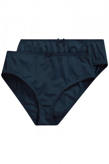 Ulla Popken 781658 Slips 2er-Pack Dunkelblau - Slips - 